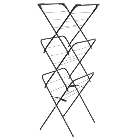 3-POZIOMOWA STOJĄCA SUSZARKA BALKONOWA PIONOWA NA PRANIE, SKŁADANA, 6 SKRZYDEŁ BRUNBESTE BB-3911