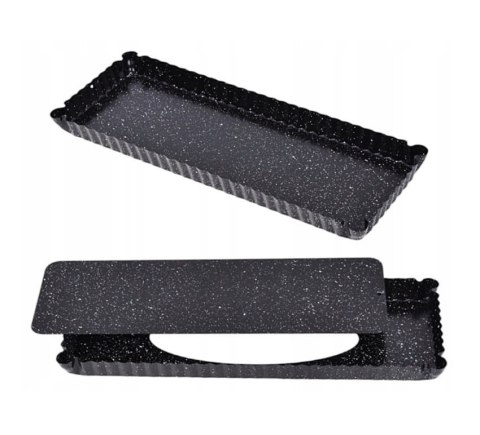 BLACHA FORMA DO PIECZENIA 36X13X2,5 CM Z WYJMOWANYM DNEM POWŁOKA NIEPRZYWIERALNA BRUNBESTE BB-3651