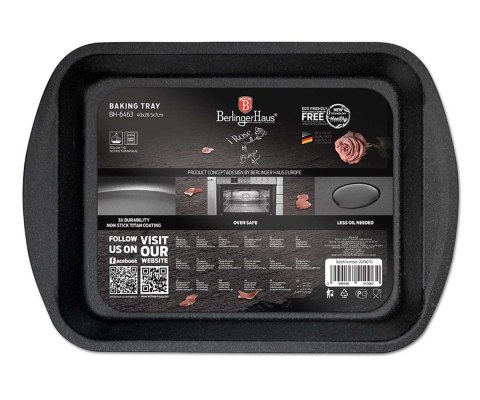 BRYTFANNA BLACHA DO PIECZENIA 40x28CM BERLINGER HAUS I-ROSE BH-6463