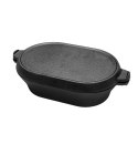 BRYTFANNA ŻELIWNA Z PATELNIĄ GRILL 3.0L 28 x 16cm BRUNBESTE BB-2654
