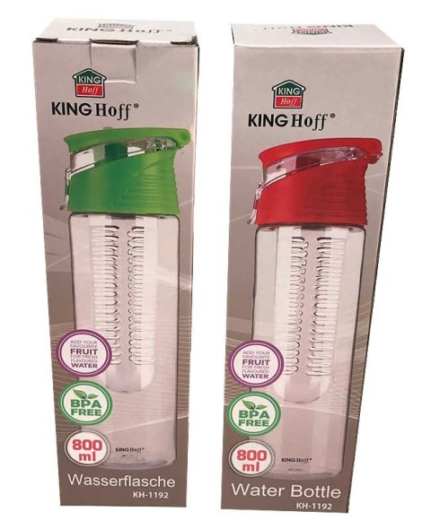 BUTELKA BIDON NA WODĘ Z WKŁADEM NA OWOCE 800ML KH-1192