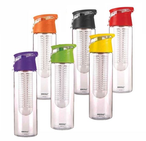 BUTELKA BIDON NA WODĘ Z WKŁADEM NA OWOCE 800ML KH-1192