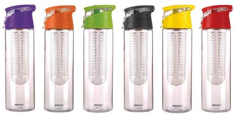 BUTELKA BIDON NA WODĘ Z WKŁADEM NA OWOCE 800ML KH-1192