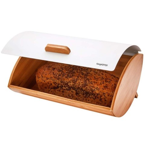 CHLEBAK + 3 POJEMNIKI BAMBUS-STAL KonigHOFFER COSMIC TD-8295 - BIAŁY