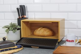 CHLEBAK BAMBUSOWY POJEMNIK NA PIECZYWO BRUNBESTE BB-4250 CZARNY