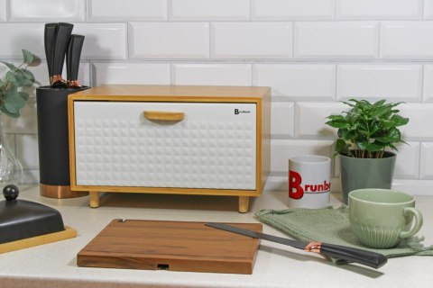 CHLEBAK BAMBUSOWY POJEMNIK NA PIECZYWO BRUNBESTE BB-4251 BIAŁY