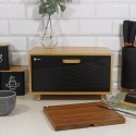CHLEBAK BAMBUSOWY POJEMNIK NA PIECZYWO BRUNBESTE BB-4252 CZARNY