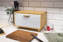 CHLEBAK BAMBUSOWY POJEMNIK NA PIECZYWO BRUNBESTE BB-4253 BIAŁY
