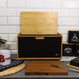 CHLEBAK BAMBUSOWY POJEMNIK NA PIECZYWO BRUNBESTE BB-4254 CZARNY