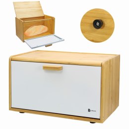 CHLEBAK BAMBUSOWY POJEMNIK NA PIECZYWO BRUNBESTE BB-4255 BIAŁY