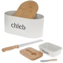 CHLEBAK STALOWO-BAMBUSOWY + MASELNICZKA ZESTAW BRUNBESTE BB-2775