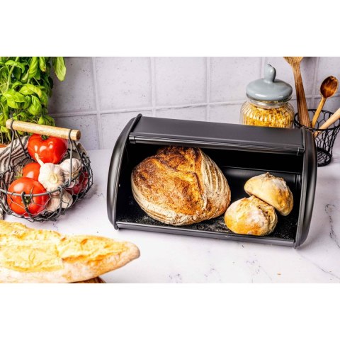 CHLEBAK STALOWY 44CM MATOWY CZARNY KINGHOFF KH-1834