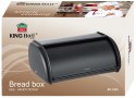 CHLEBAK STALOWY 44CM MATOWY CZARNY KINGHOFF KH-1834