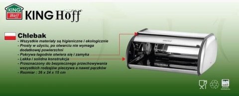 CHLEBAK STALOWY MAŁY KiNGHOFF SATYNA KH-3201S