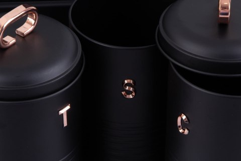 CHLEBAK STALOWY Z 3 POJEMNIKAMI BERLINGER HAUS BLACK ROSE BH-6753