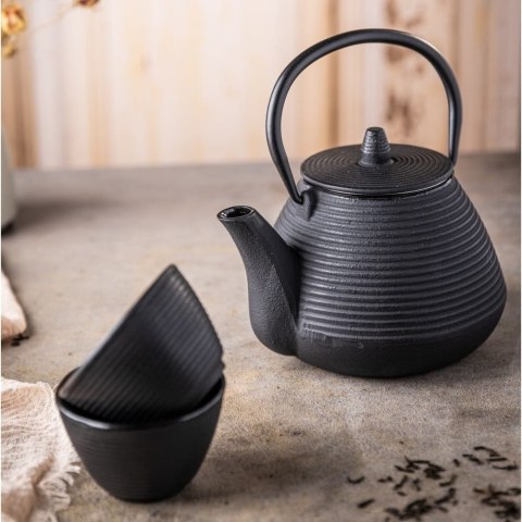 CZAJNICZEK ŻELIWNY ZAPARZACZ 1.0L Z ŻELIWNYMI FILIŻANKAMI KINGHOFF KH-1846