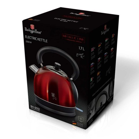 CZAJNIK ELEKTR. 1.7L BERLINGER HAUS BURGUNDY BH-9051