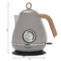 CZAJNIK ELEKTRYCZNY ZE STALI NIERDZEWNEJ 1.7L Z TERMOMETREM KASSEL 93225 SZARY