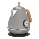 CZAJNIK ELEKTRYCZNY ZE STALI NIERDZEWNEJ 1.7L Z TERMOMETREM KASSEL 93225 SZARY