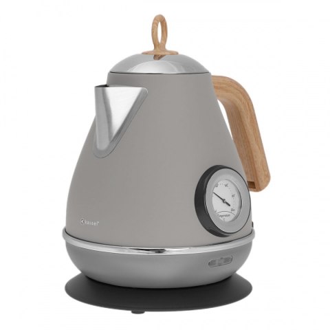 CZAJNIK ELEKTRYCZNY ZE STALI NIERDZEWNEJ 1.7L Z TERMOMETREM KASSEL 93225 SZARY