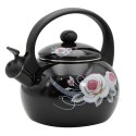 CZAJNIK EMALIOWANY 2.2L BRUNBESTE BLACK ROSE BB-4551