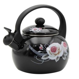 CZAJNIK EMALIOWANY 2.2L BRUNBESTE BLACK ROSE BB-4551