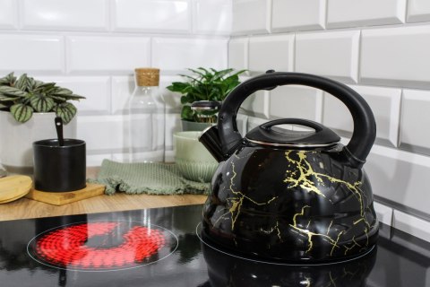 CZAJNIK EMALIOWANY 3.0L BRUNBESTE MARBLE GOLD BB-4553