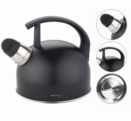 CZAJNIK STALOWY 1.5L MATOWY CZARNY KINGHOFF KH-1897