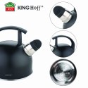 CZAJNIK STALOWY 1.5L MATOWY CZARNY KINGHOFF KH-1897