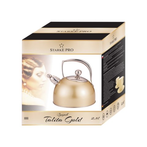 CZAJNIK STALOWY 2.5L MATOWY STARKE PRO TALITA GOLD 0669