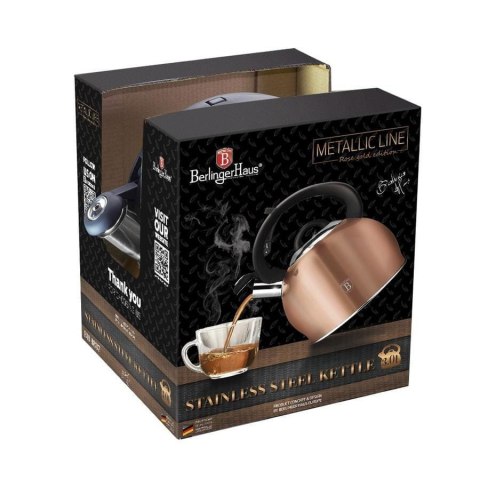 CZAJNIK STALOWY 3.0L BERLINGER HAUS ROSEGOLD BH-1075N