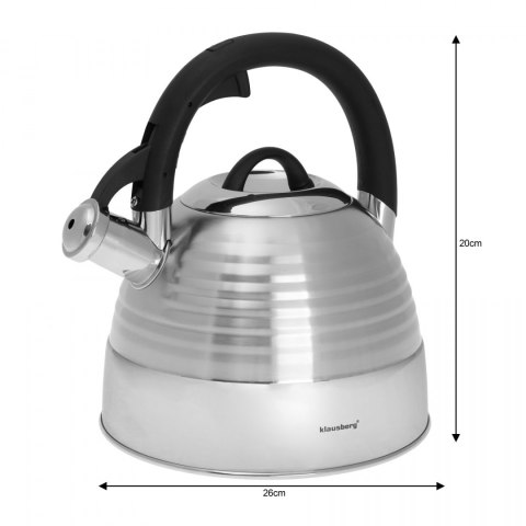CZAJNIK STALOWY 3.0L KLAUSBERG KB-7481