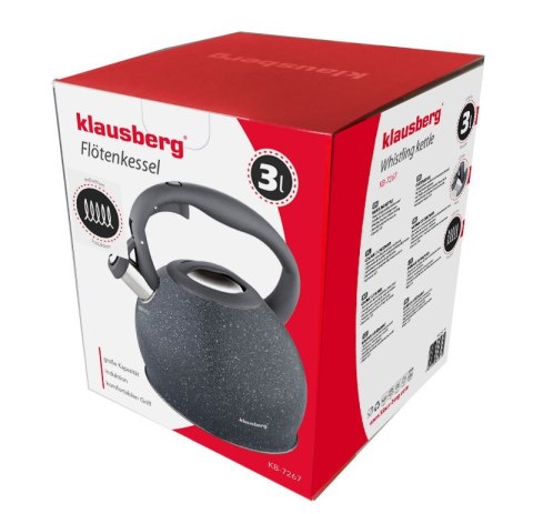 CZAJNIK STALOWY 3.0L KLAUSBERG MARMO KB-7267