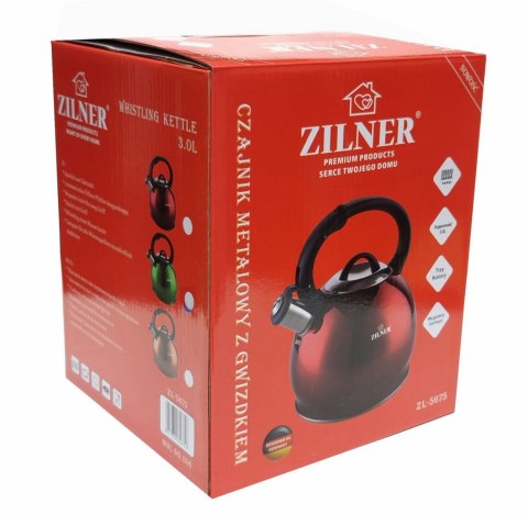 CZAJNIK STALOWY 3.0L ZILNER ZL-5675-RD CHERRY