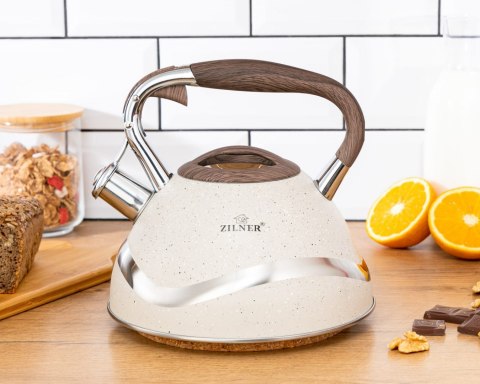 CZAJNIK STALOWY MARMURKOWY 3.0L ZILNER ZL-5701-CR