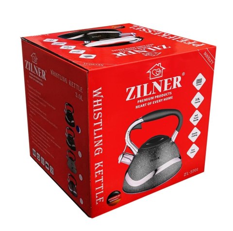 CZAJNIK STALOWY MARMURKOWY 3.0L ZILNER ZL-5701-GU