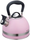 CZAJNIK STALOWY NA GAZ 1.8L MAŁY INDUKCJA KINGHOFF KH-1856 RÓŻOWY