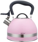 CZAJNIK STALOWY NA GAZ 1.8L MAŁY INDUKCJA KINGHOFF KH-1856 RÓŻOWY