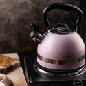 CZAJNIK STALOWY NA GAZ 1.8L MAŁY INDUKCJA KINGHOFF KH-1856 RÓŻOWY