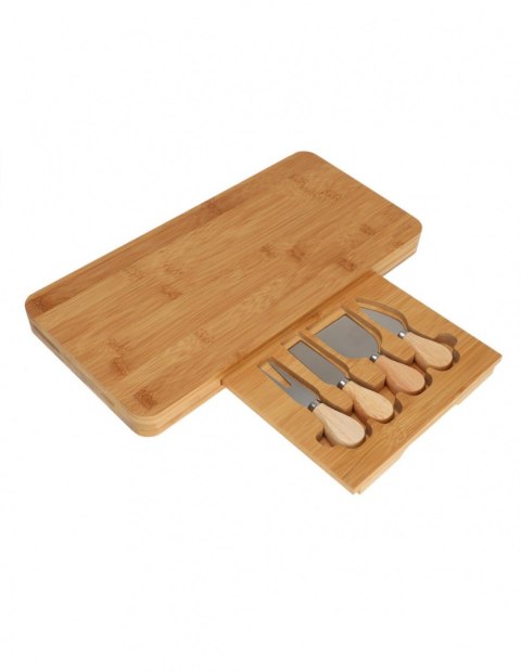 DESKA DO KROJENIA I SERWOWANIA SERÓW Z PRZYBORAMI 5 EL. KINGHOFF KH-1567