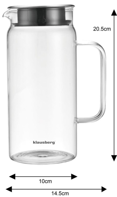 DZBANEK SZKLANY 1.0L KLAUSBERG KB-7686