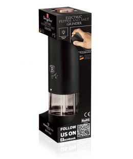 ELEKTR. MŁYNEK DO SOLI I PIEPRZU BERLINGER HAUS BLACK ROSE BH-9287