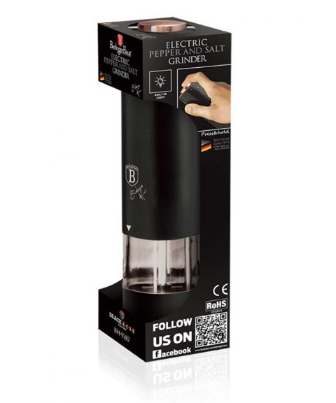 ELEKTR. MŁYNEK DO SOLI I PIEPRZU BERLINGER HAUS BLACK ROSE BH-9287