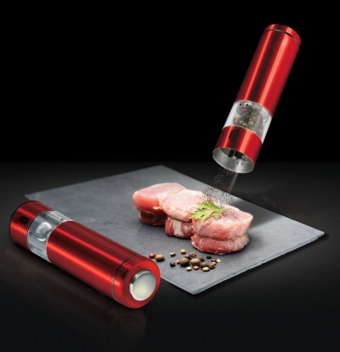 ELEKTRYCZNY MŁYNEK DO SOLI LUB PIEPRZU BERLINGER HAUS BURGUNDY BH-1907