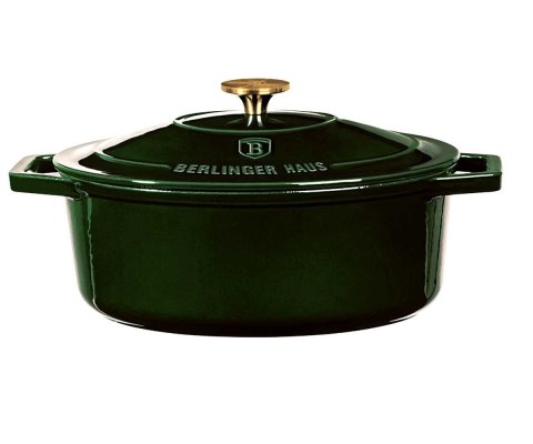 EMALIOWANA BRYTFANNA ŻELIWNA 4.65L 30x22x12cm BERLINGER HAUS BH-6505