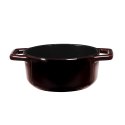 EMALIOWANY MINI GARNEK ŻELIWNY 0.65L 12CM BERLINGER HAUS STRONG MOLD BH-6496