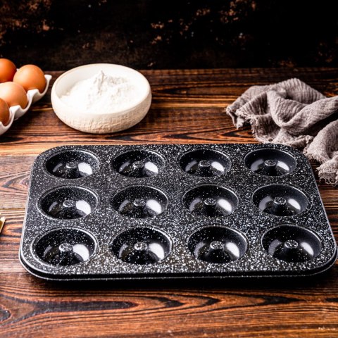 FORMA DO PIECZENIA 12 MUFFINÓW BABECZEK Z POWŁOKĄ NIEPRZYWIERALNĄ KLAUSBERG KB-7841