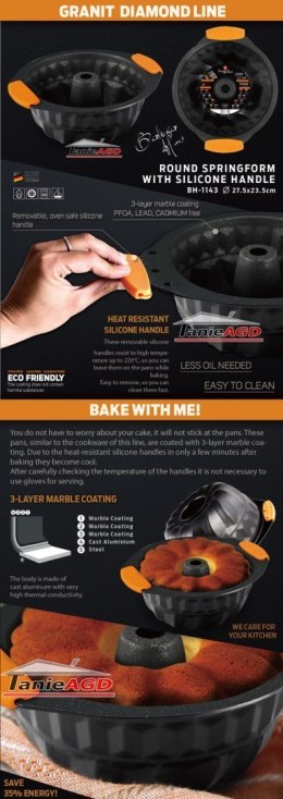 FORMA DO PIECZENIA BABKI BERLINGER HAUS GRANIT DIAMOND BH-1136