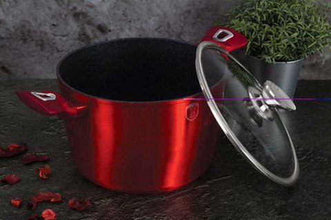 GARNEK 3.5L 20CM BERLINGER HAUS METALLIC BURGUNDY LINE BH-1268