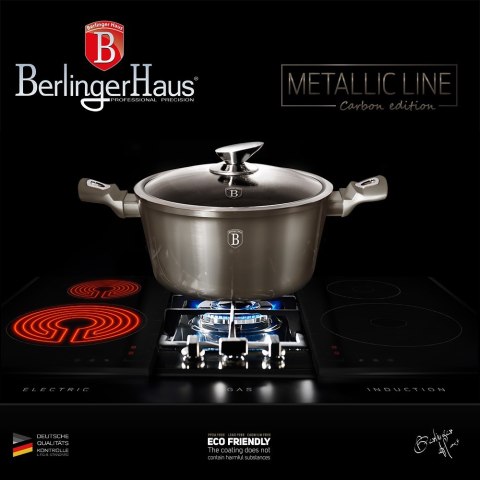GARNEK 6.5L 28CM BERLINGER HAUS METALLIC LINE CARBON BH-1236-N